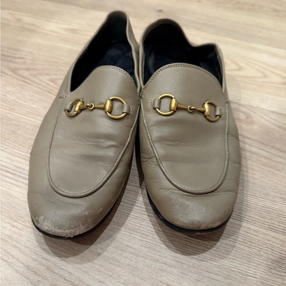 GUCCI Women’s Loafer with Horsebit 37.5 Taupe / Beige - Picture 3 of 7